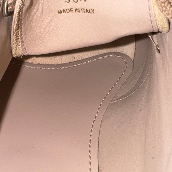 PRADA Brushed Perforated Leather Platform Jute Espadrille Brogue Loafers EU 38.5 - Picture 6 of 11